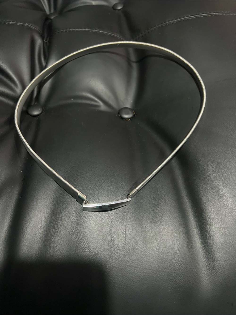 INC International Concepts Silver Metal Slim Headband